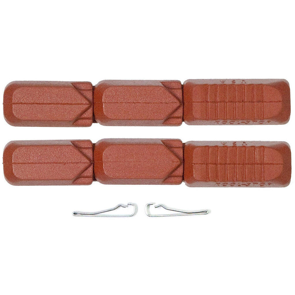 Koolstop Tectonic Brake Pads, Salmon, 2-pack.