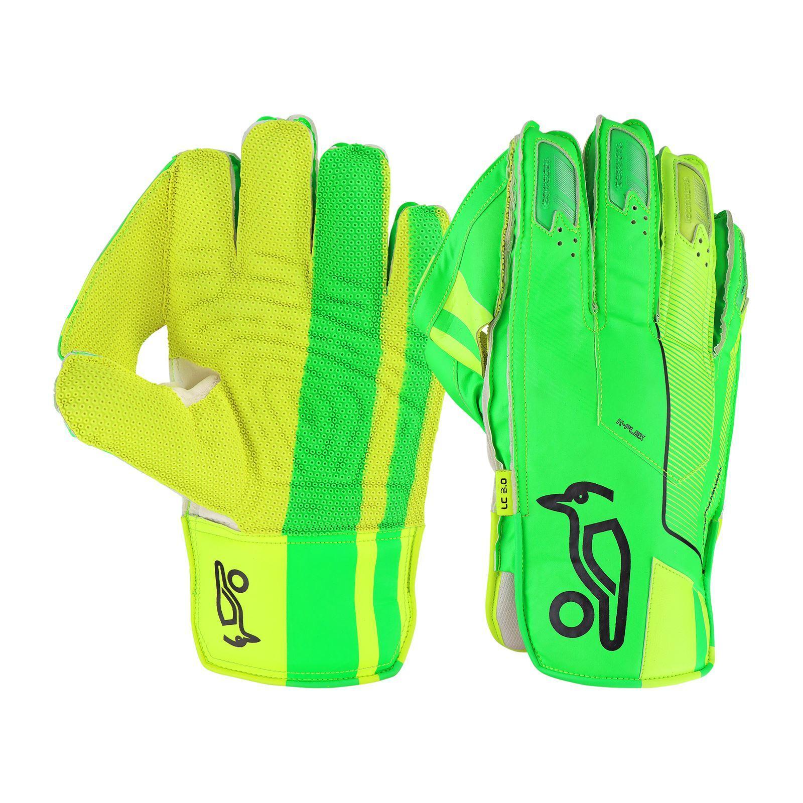 KOOKABURRA Unisex Adult 2025 LC 3.0 Wicket Keeper Gloves (Green)