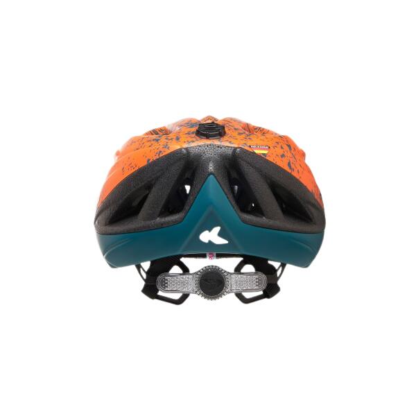 Casco infantil Street Jr. Pro, verde arcadia naranja 2/3
