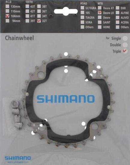 Shimano, kettingblad, DEORE, FC-590 / 660-10, 32 t., 3x10, (HstNr =YLV98...