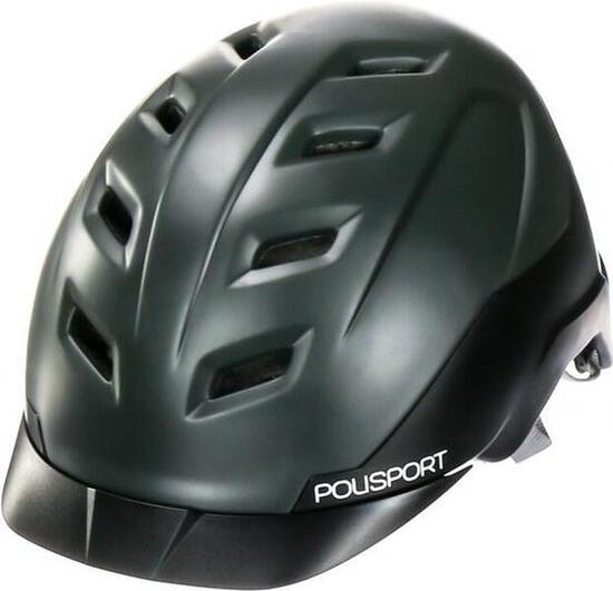 Casque Vélo E'City M (54-59Cm) - Noir / Gris Foncé Mat