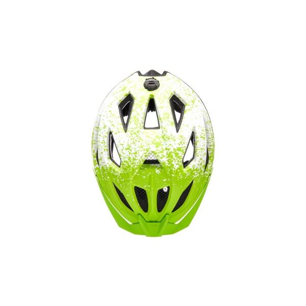 Kinderhelm  Street Jr. Pro, lime green white matt 2/3