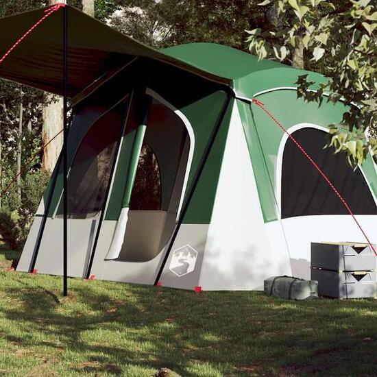 VidaXL 5-persoons waterdichte tent groen