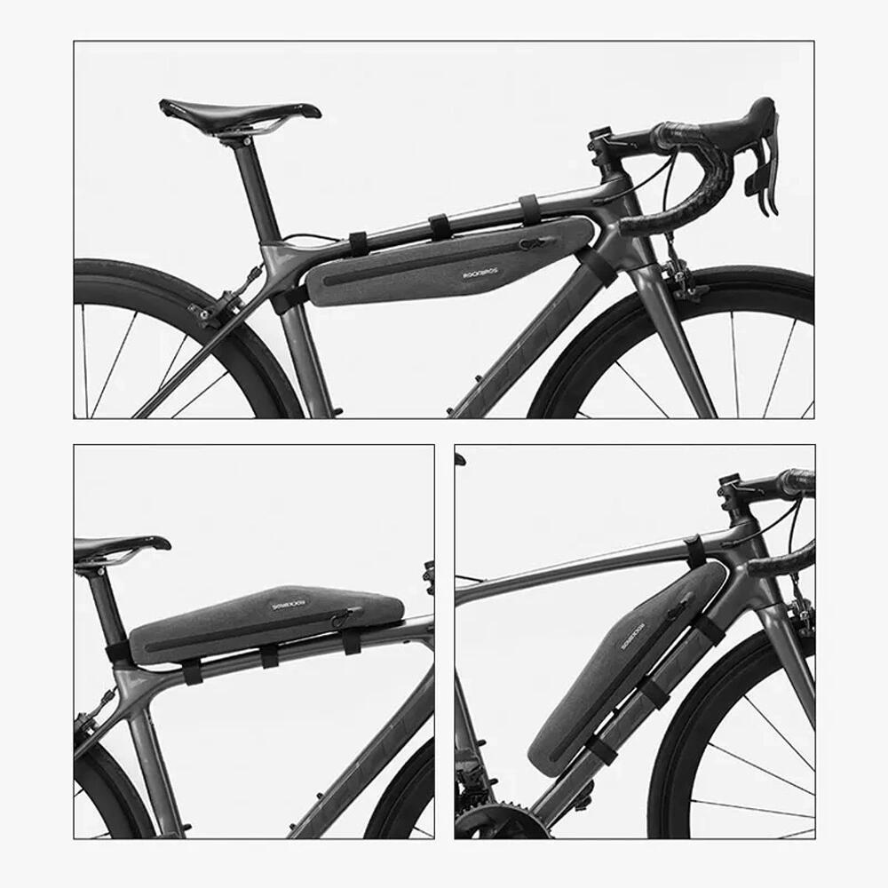 Rockbros AS-052 waterdichte fietstas voor frame - grijs 5/7