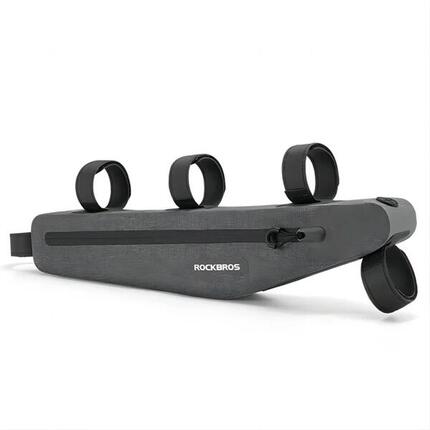 Sacoche de vélo étanche Rockbros AS-052 pour cadre - gris