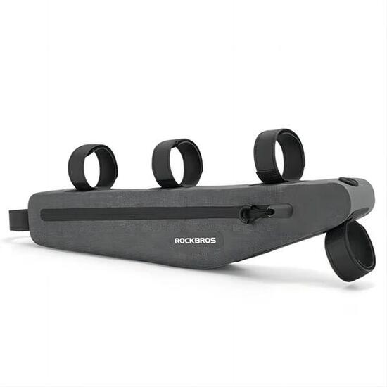 Sacoche de vélo étanche Rockbros AS-052 pour cadre - gris
