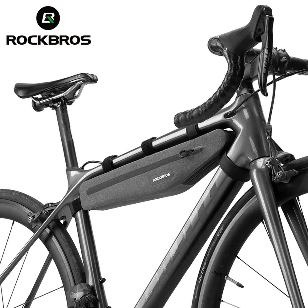 Rockbros AS-052 waterdichte fietstas voor frame - grijs 2/7