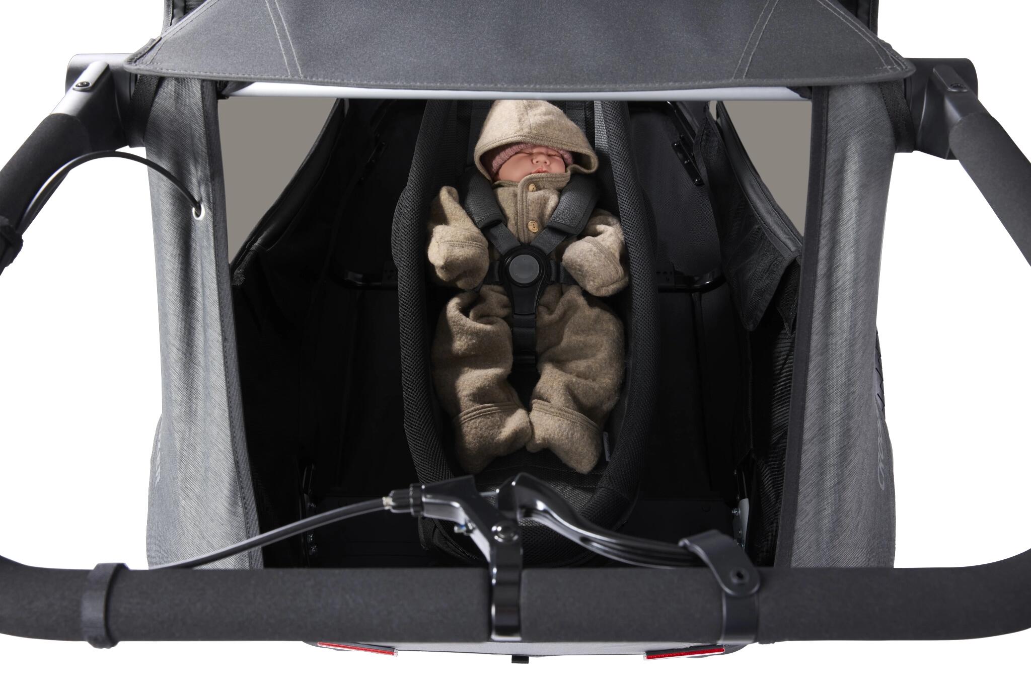 Yuuna Kid Modul Babyliege für Babys von 0-12 Monaten (0–3 Monate Kinderwagen) 4/7