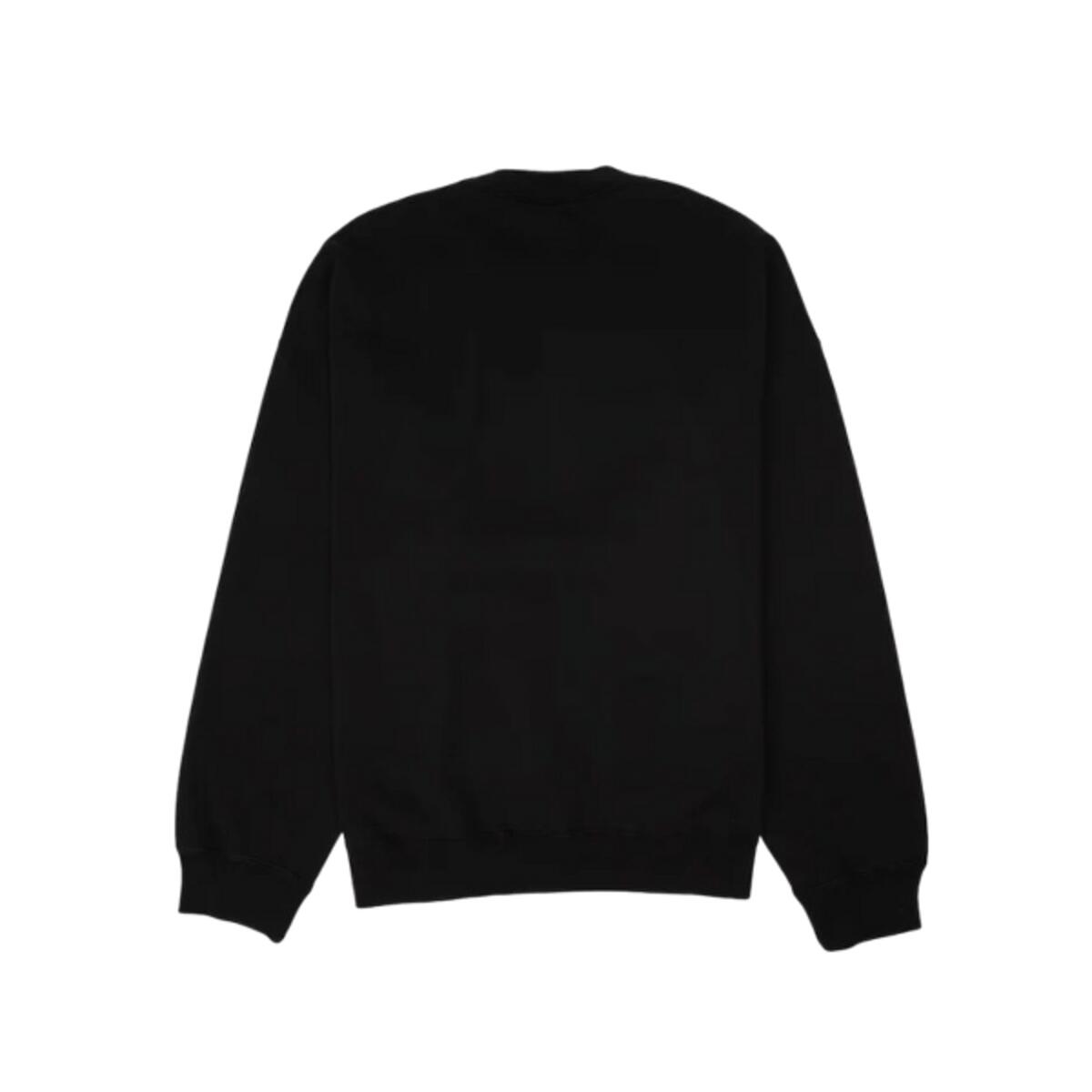 Sweat  x Stussy Wash Crew Fleece Black 2/3