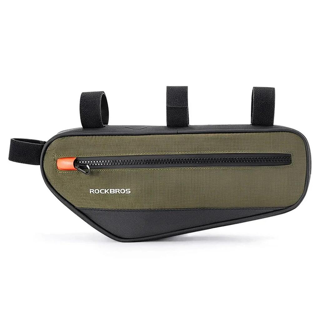 Rockbros 30120079001 Bike Frame Bag 1.7L - Green and Black