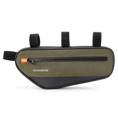 Borsa da bici Rockbros per telaio 1.7L - verde e nero