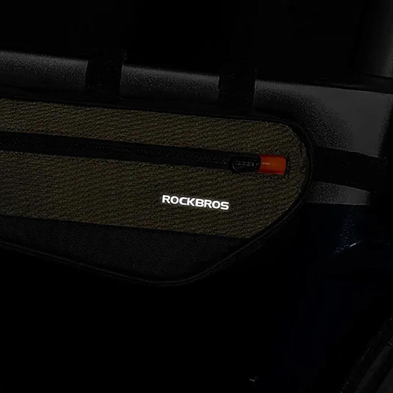 Mala de bicicleta Rockbros para quadro 1.7L - verde e preto 6/7