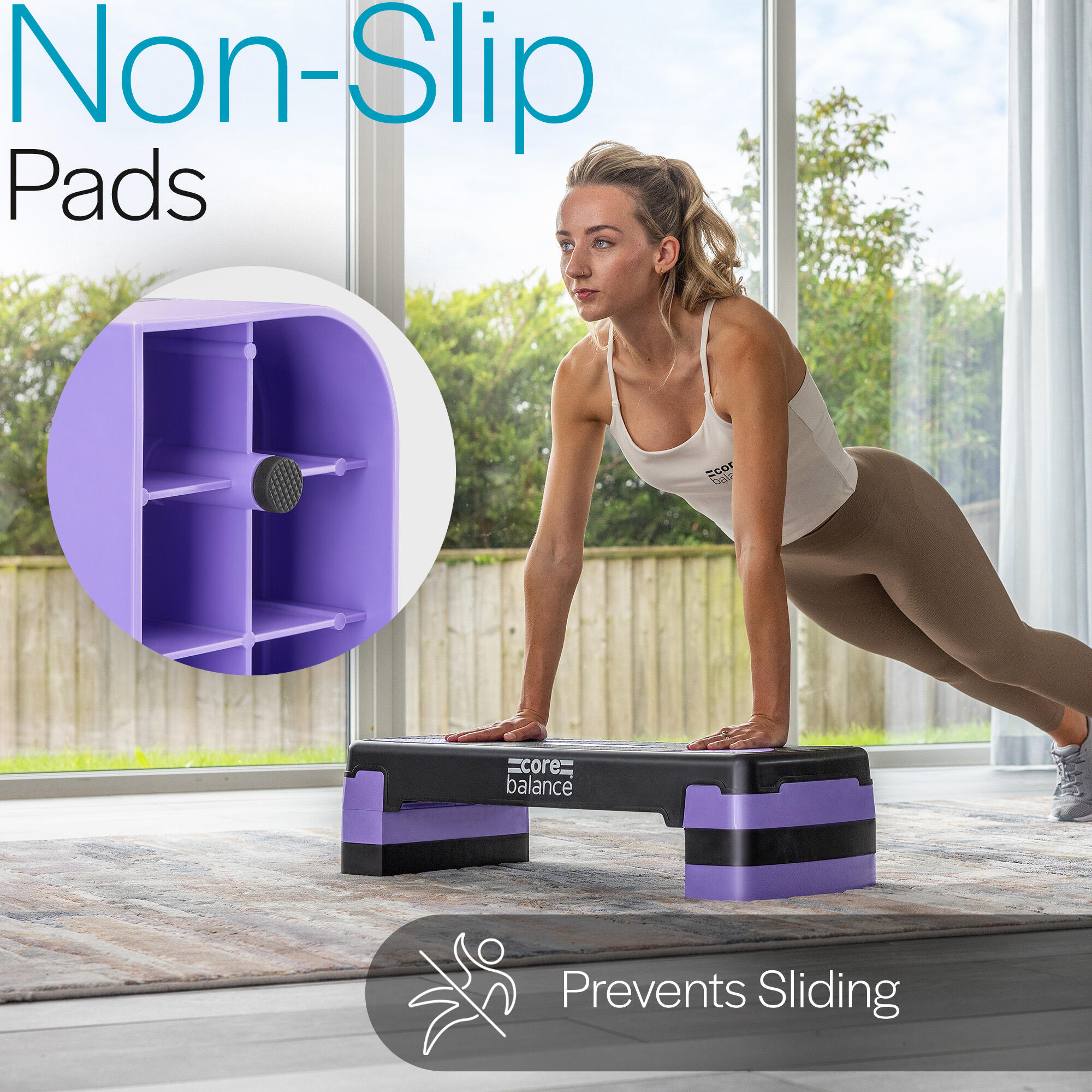 Step Bench Balance Exercises Aerobic Stepper Platform Adjustable