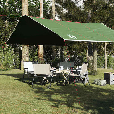 Vidaxl Wasserdichtes Camping-Baldachin 420 x 440 cm Grün