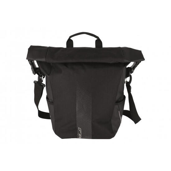 Sacoche porte-bagages à fermeture enroulable clip avec éclairage XLC BA-S105 V-L