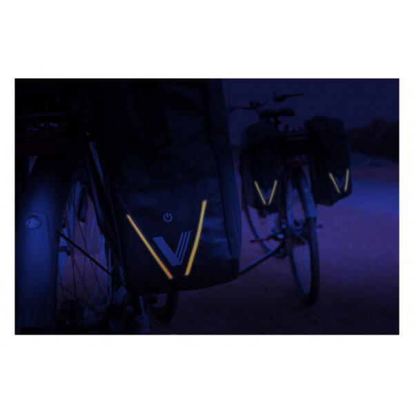 Gepäckträgertasche mit Clip-Rollverschluss und Beleuchtung XLC BA-S105 V-Light 7/7