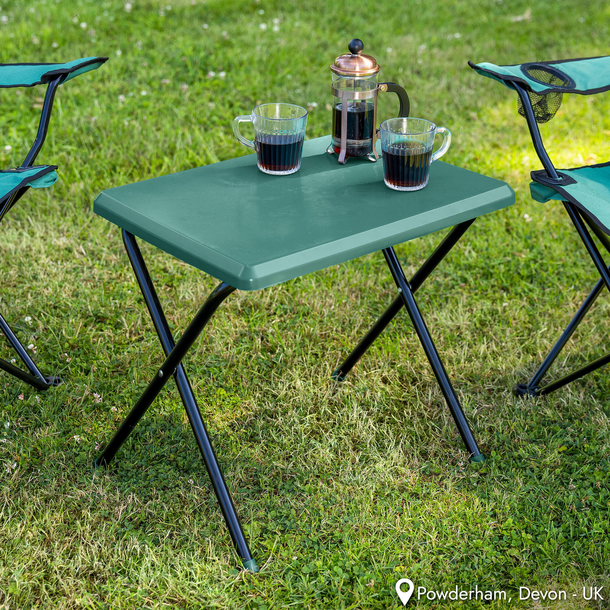 Folding Camping Table Small Lightweight Portable Outdoor Picnic Aluminium Legs 2/7