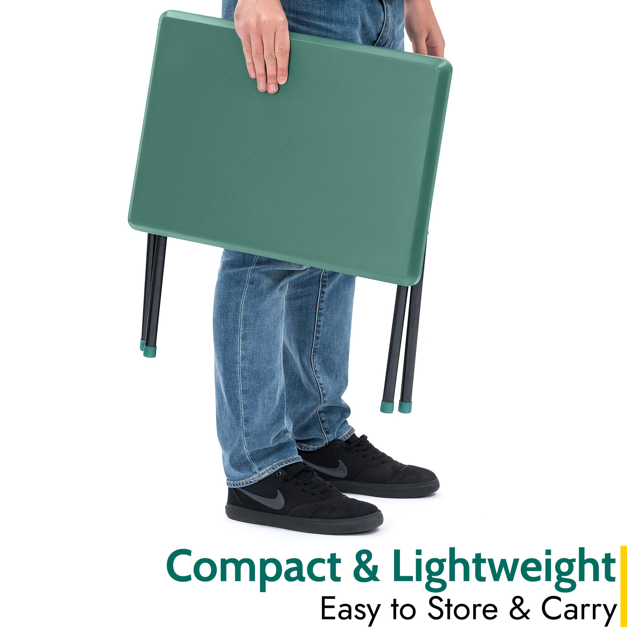 Folding Camping Table Small Lightweight Portable Outdoor Picnic Aluminium Legs 6/7