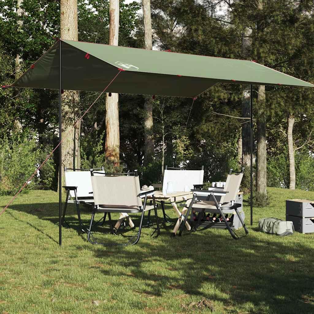 VIDAXL Toldo de Camping Vidaxl Impermeable 400x294 cm en Verde