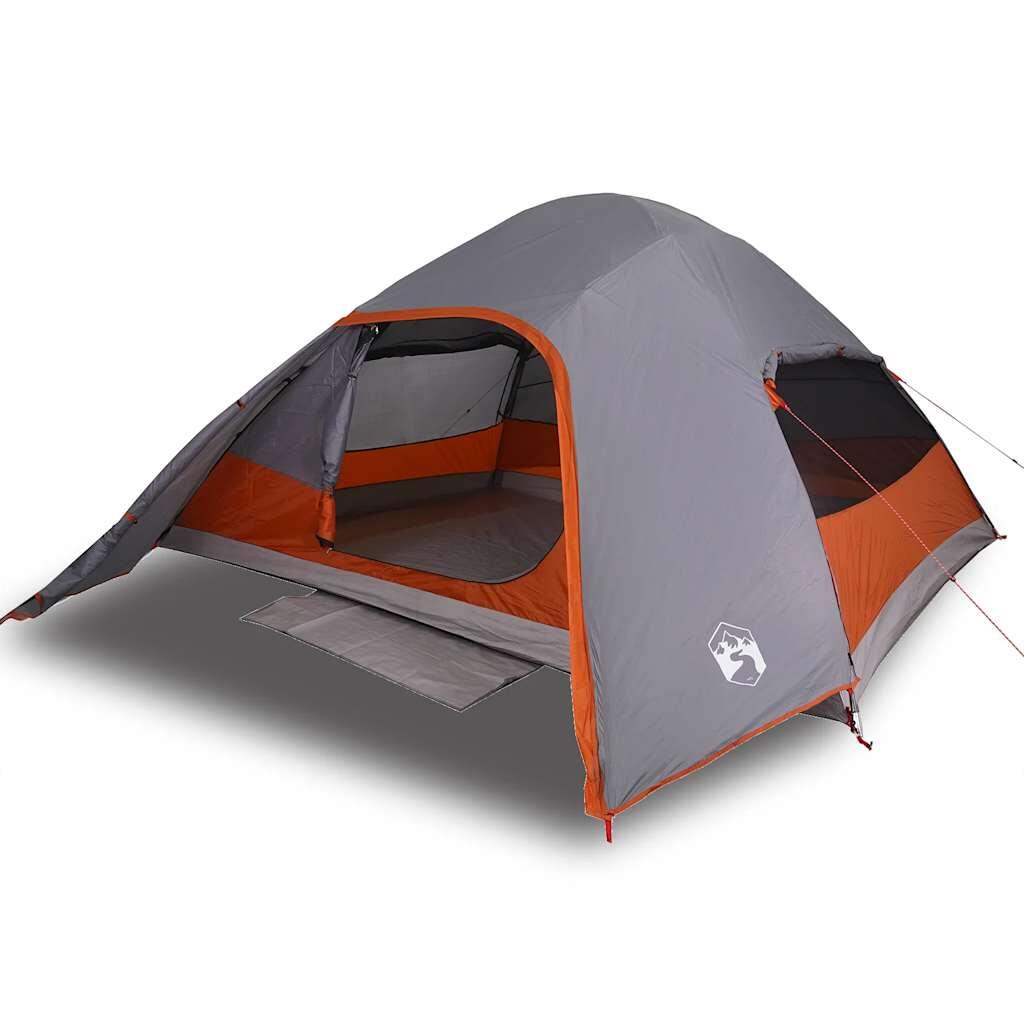 Tente dôme VidaXL 4 personnes imperméable grise 2/7