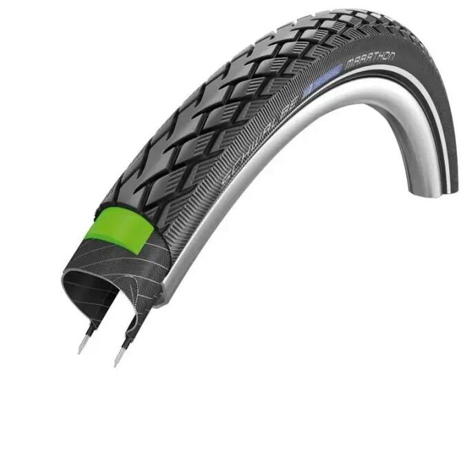 Schwalbe Marathon 20'' Tire Tubetype Wire TwinSkin GreenGuard Endurance Black-Re