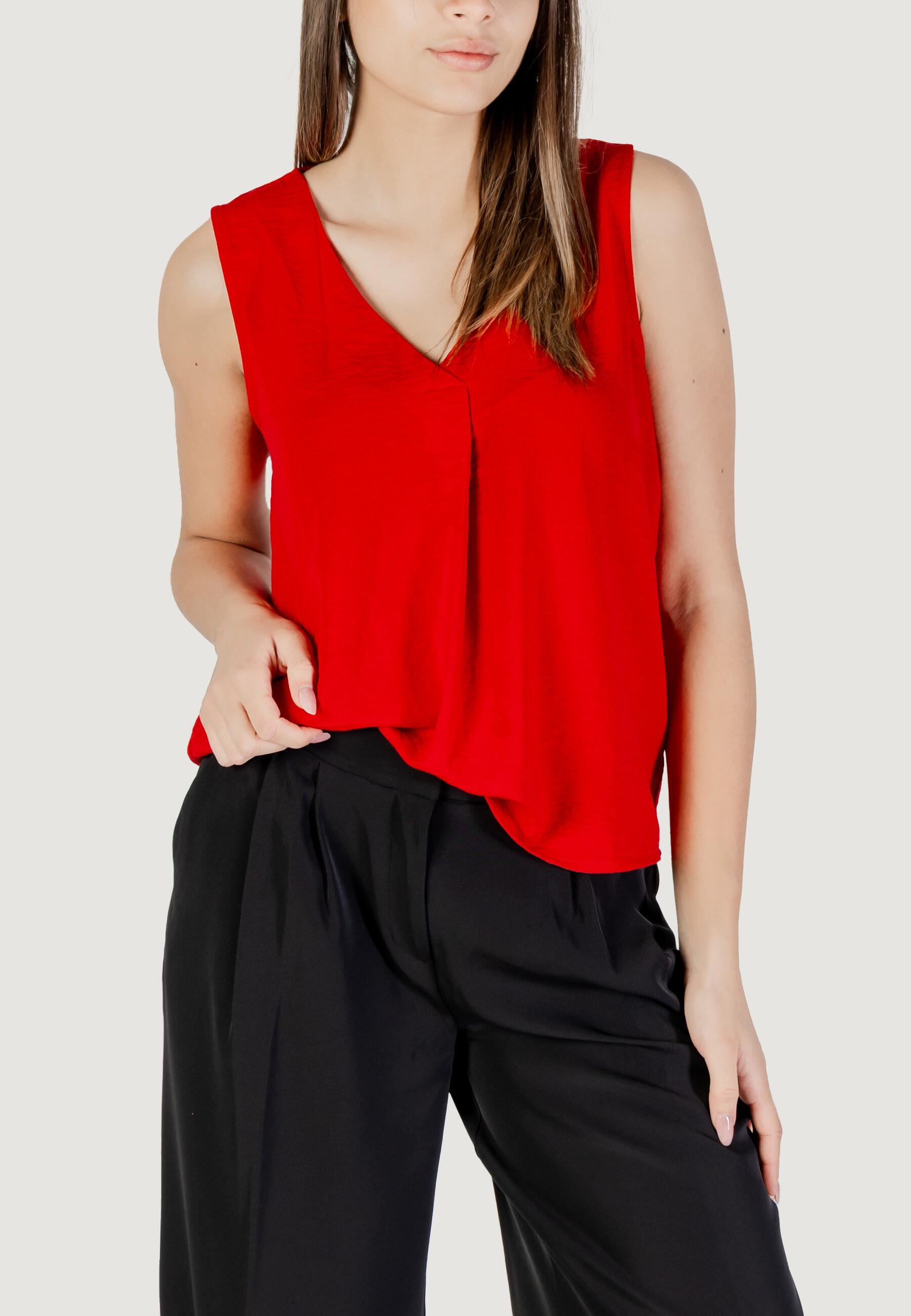 Only T-Shirt De Alças Jdydivya Life Top Mulher Vermelho da Decathlon