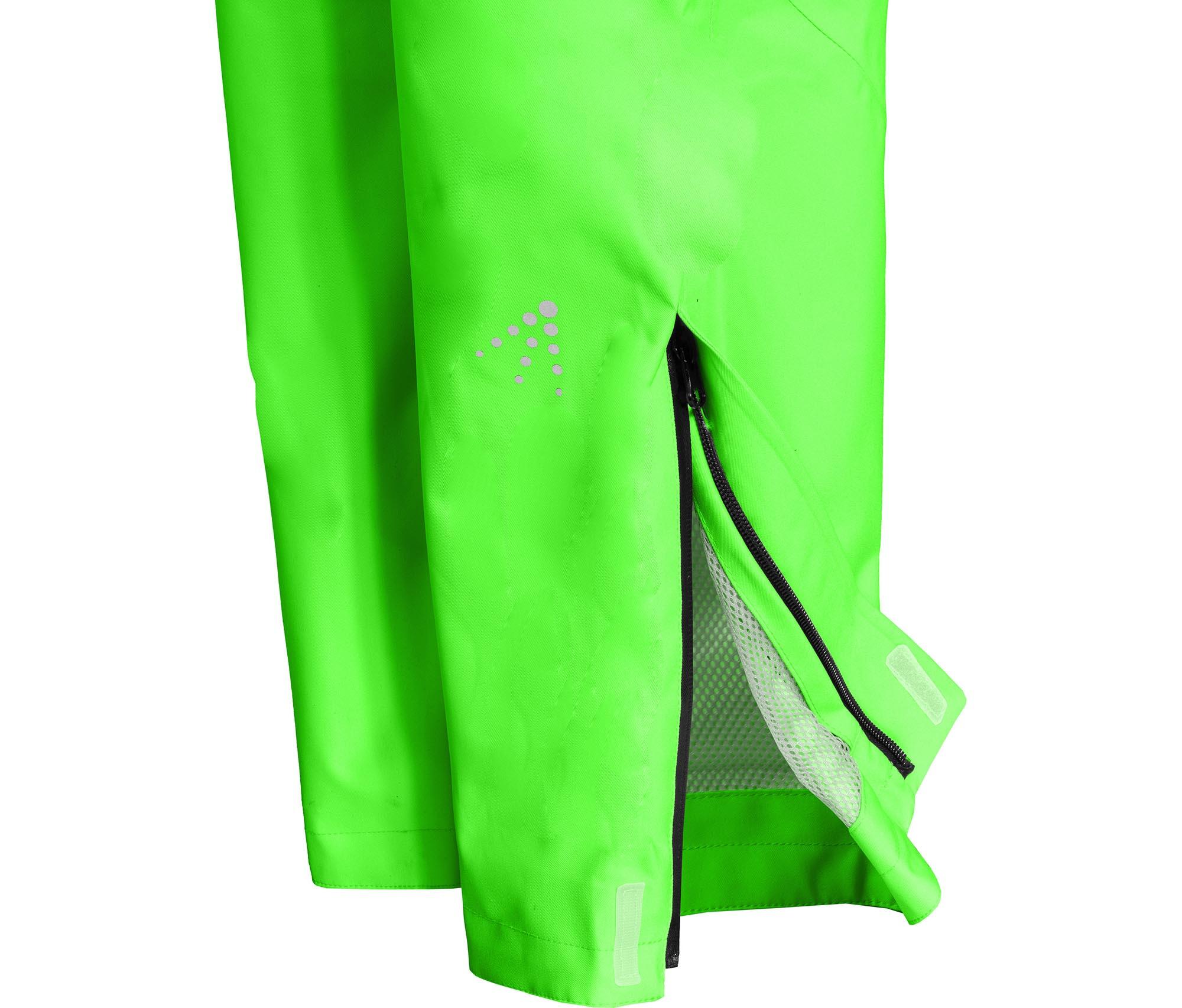 (Über-) Regenhose  recycelt, Netzfutter, 20000 mm Wassersäule Grün 4/4
