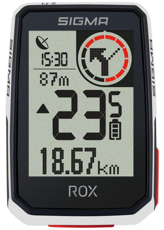 Komputer Rowerowy Gps Rox 2.0 Ze Standardowym Uchwytem Na Kierownicę - Biały
