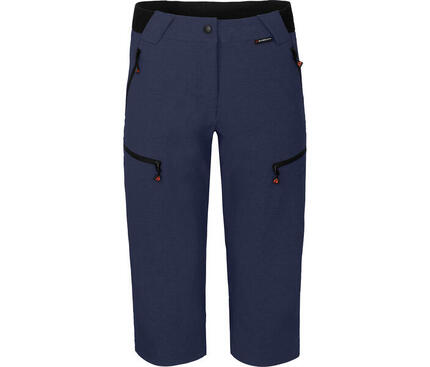 3/4 Wanderhose robust, elastisch Schwarz