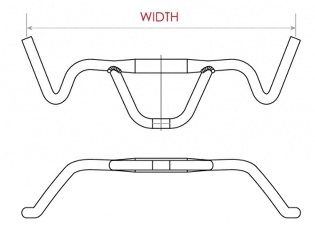 Guidon VTT Firebird Ø31,8mm / 440mm - noir mat 3/4