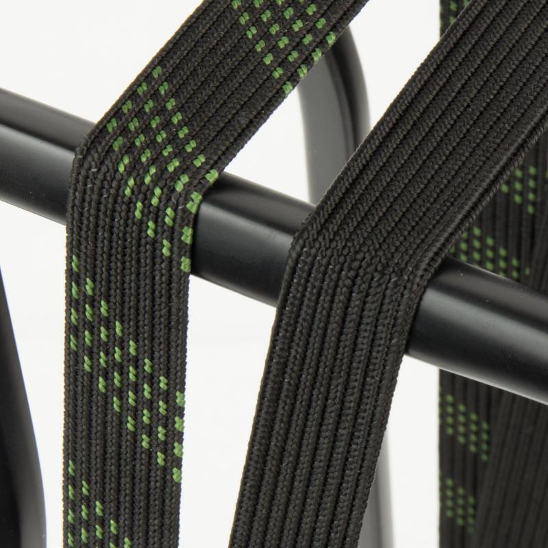 Sangle de sécurité SUV 24 mm avec crochet en acier noir - vert olive/noir 2/6