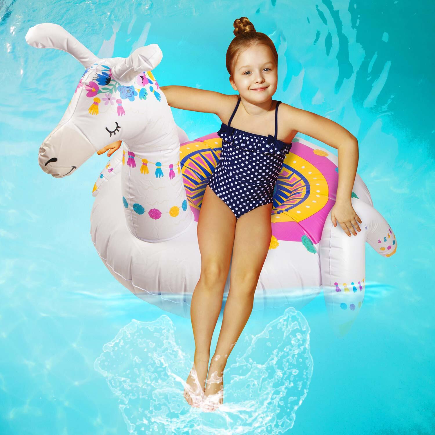 Inflatable Pool Float Peacock Lounger Novelty Swimming Lilo 2/7