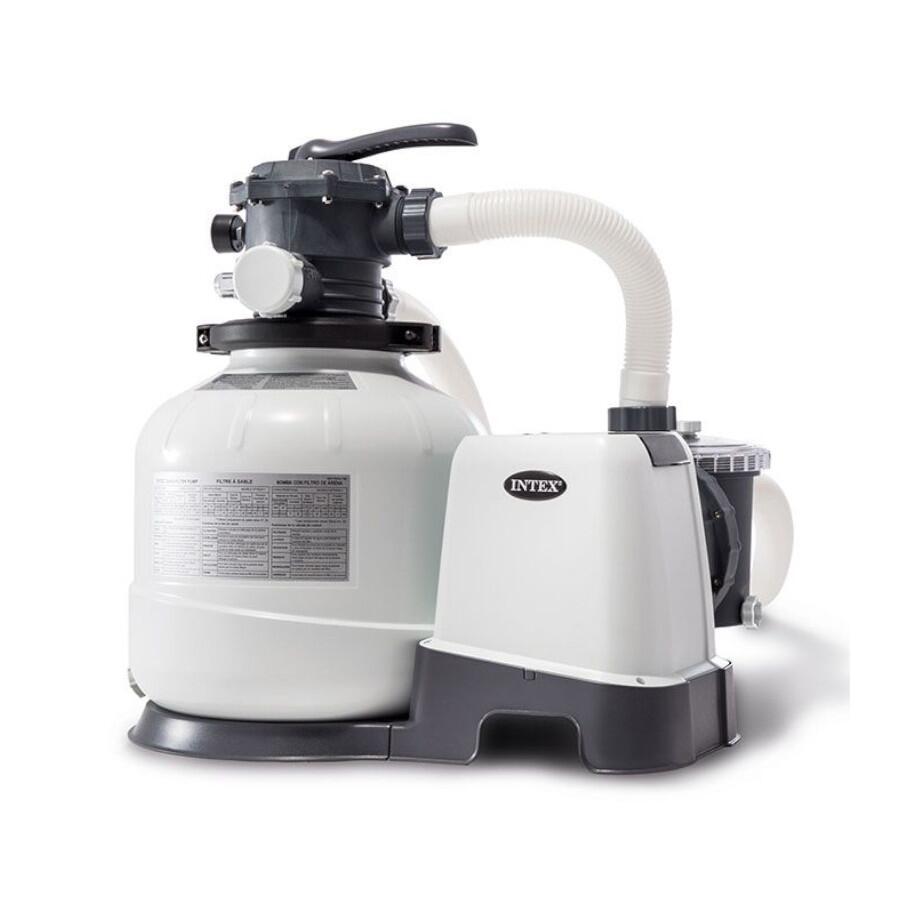 Intex - Intex Krystal Clear Pompe De Filtration À Sable 8.000 L/h - Aspirateur Piscine - Blanc|gris - Taille Unique - Decathlon