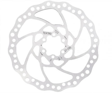 Rotor de frein à disque tektro TR180-17 Ø180 23 mm argent