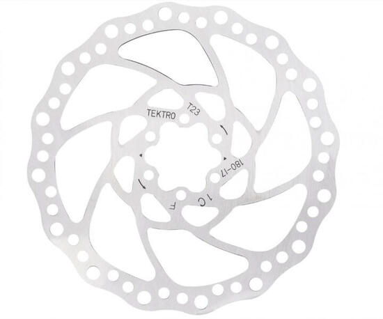 Rotor de frein à disque tektro TR180-17 Ø180 23 mm argent