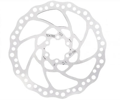 TEKTRO TR-17 Bremsscheibe 180mm, 2,3mm stark, 6-Loch, E-Bike-kompatibel, inkl...