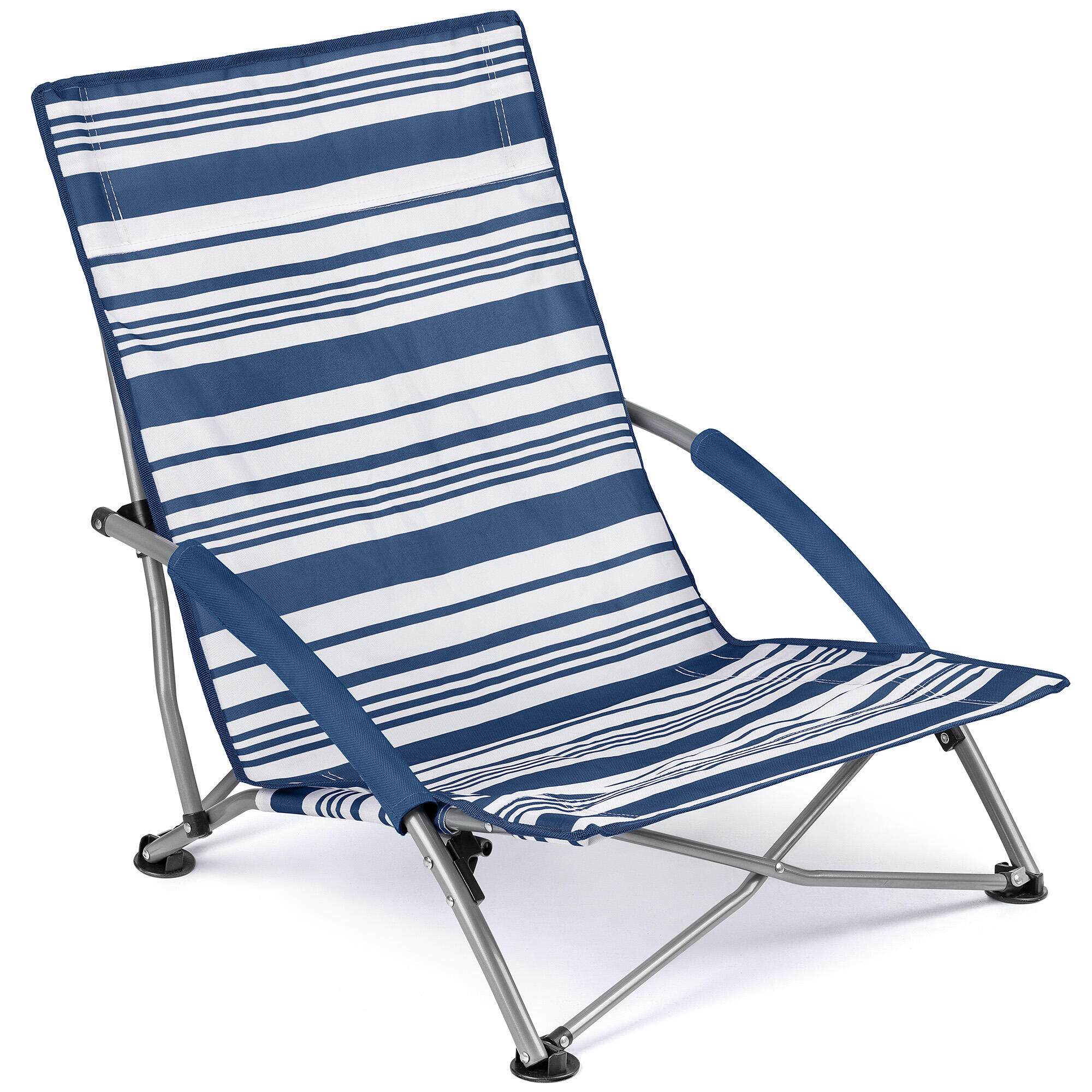 TRAIL OUTDOOR LEISURE Low Beach Chair Folding Outdoor Camping Garden Festival Lightweight Lounger Seat