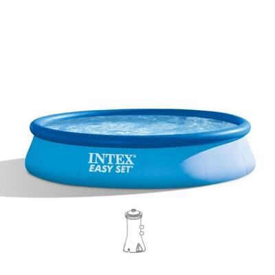 Ø 396 x 84 cm intex easy set zwembad - rond - met pomp
