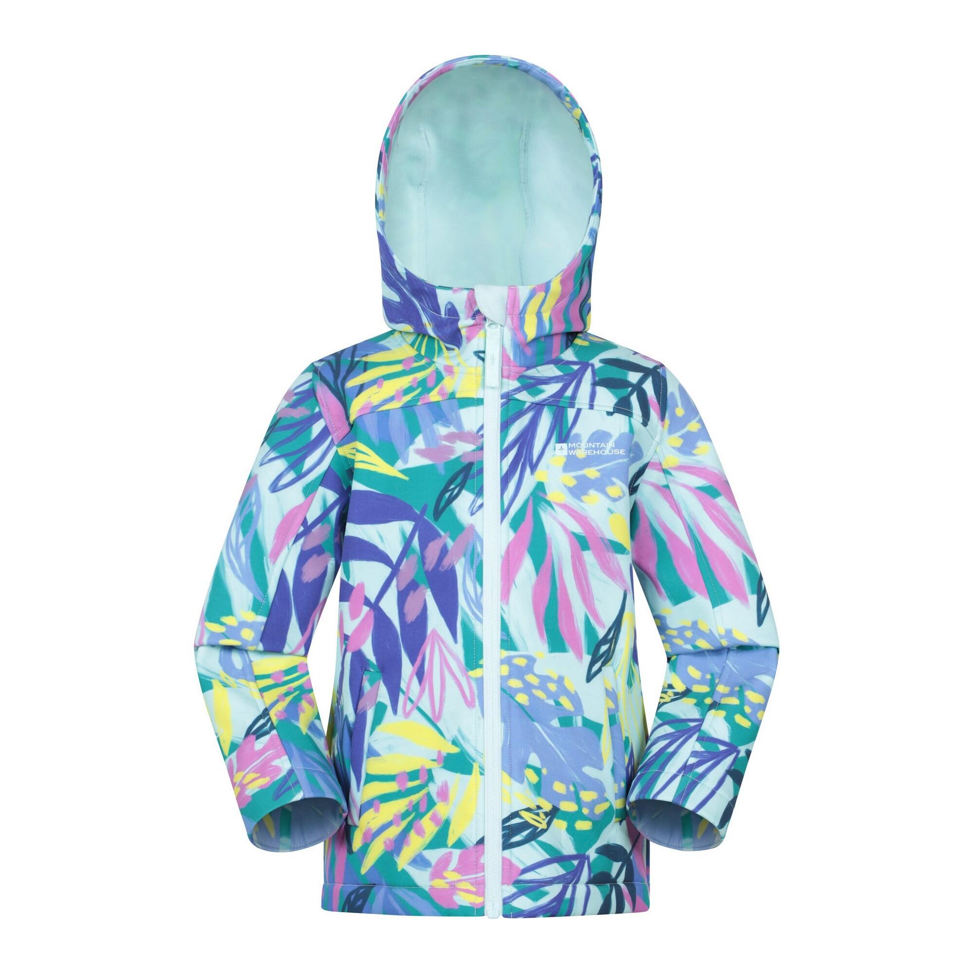 Mountain Warehouse Childrens/Kids Exodus Printed Water Resistant Soft Shell