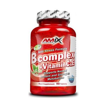 Amix B-Complex 90 tabs + vitamin, Suplemento Vitamínico