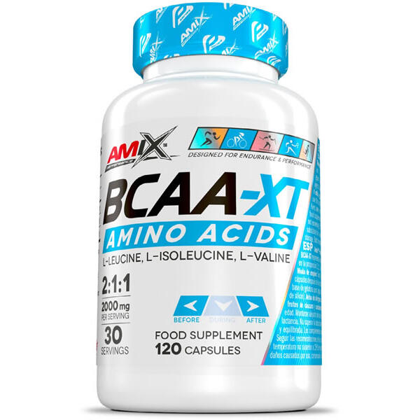 Bcaa xt - 120 cápsulas de Amix Performance Exclusivo Online      25,40€  Preço por quantidade 211,67€kg AMIX Bcaa xt - 120 cápsulas de Amix PerformanceVendido e expedido por: NutriCorelam    
