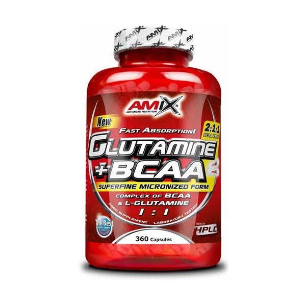 Glutamine + bcaa - 360 caps de Amix Nutrition Exclusivo Online      38,10€  Preço por quantidade 190,50€kg AMIX Glutamine + bcaa - 360 caps de Amix NutritionVendido e expedido por: NutriCorelam    