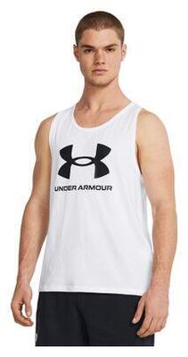 Under armour sportstyle logo tank wit heren