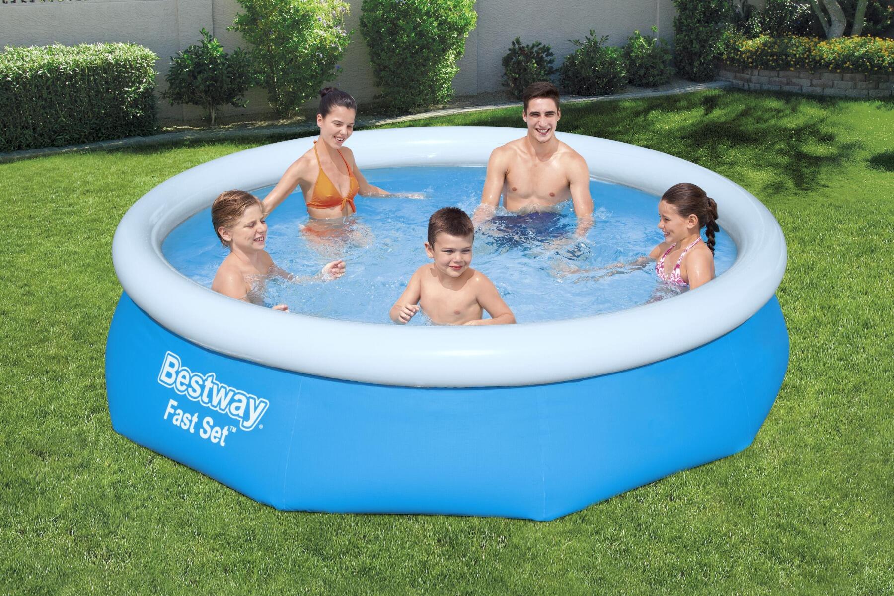 Ø 305 x 76 cm Bestway Zwembad Fast Set rond 3/6