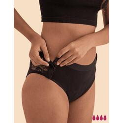Culotte menstruelle avec fermeture velcro, Velcrochip