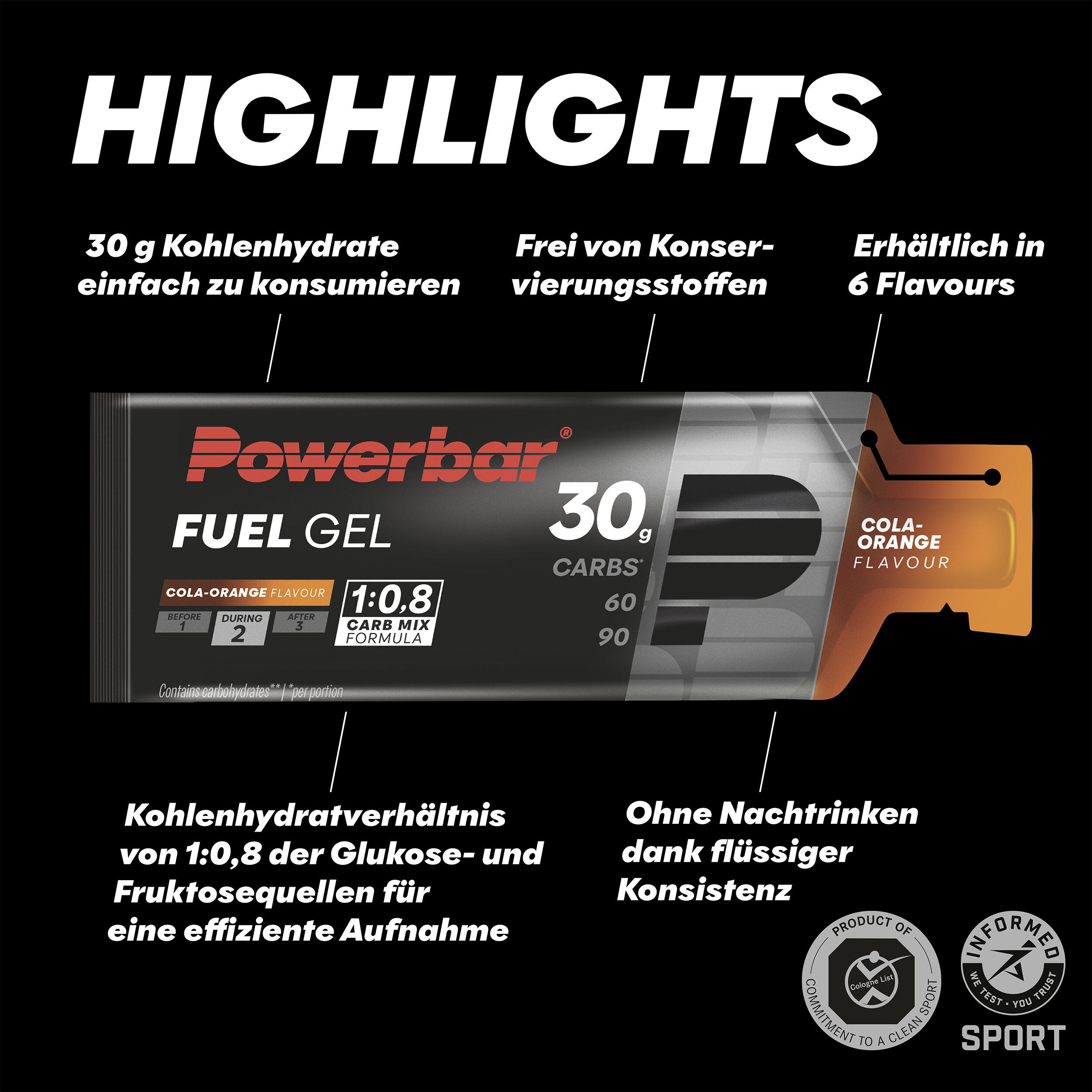 Powerbar Fuel Gel Black Line 30 - 12 x 50 ml 3/6