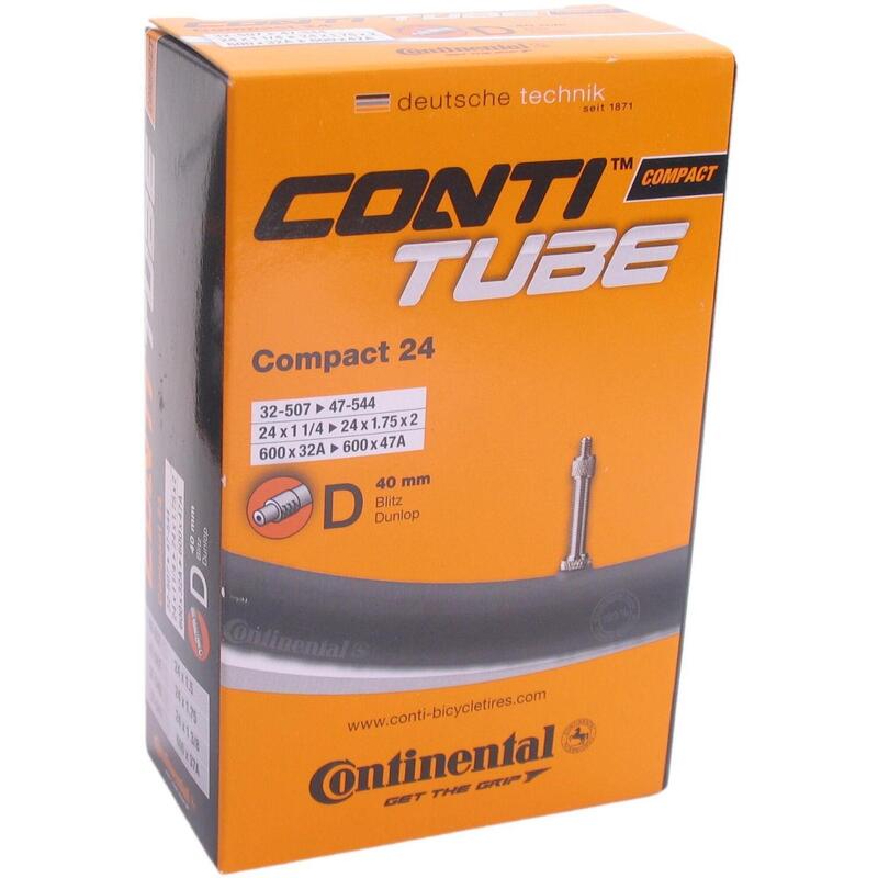 Cameră de aer Continental 24" pentru copii, valvă Schrader 40 mm