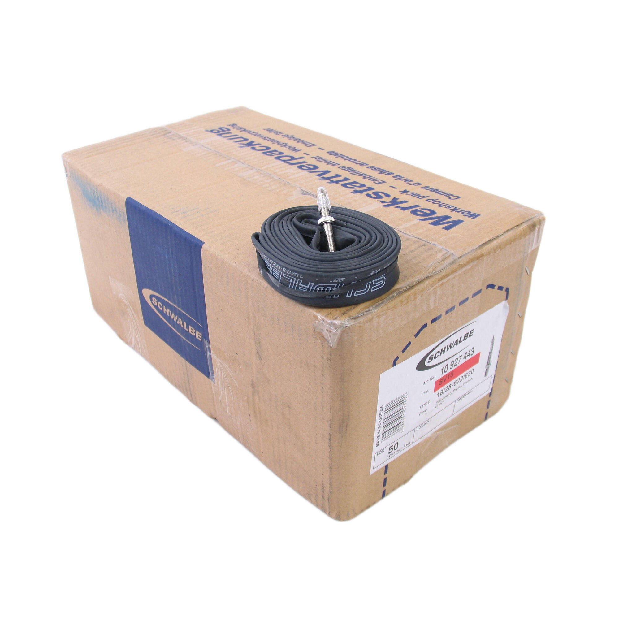 Dętka Sv15+ 28"  / 18/28-622/630 - Zawór 60Mm (50 Sztuk)