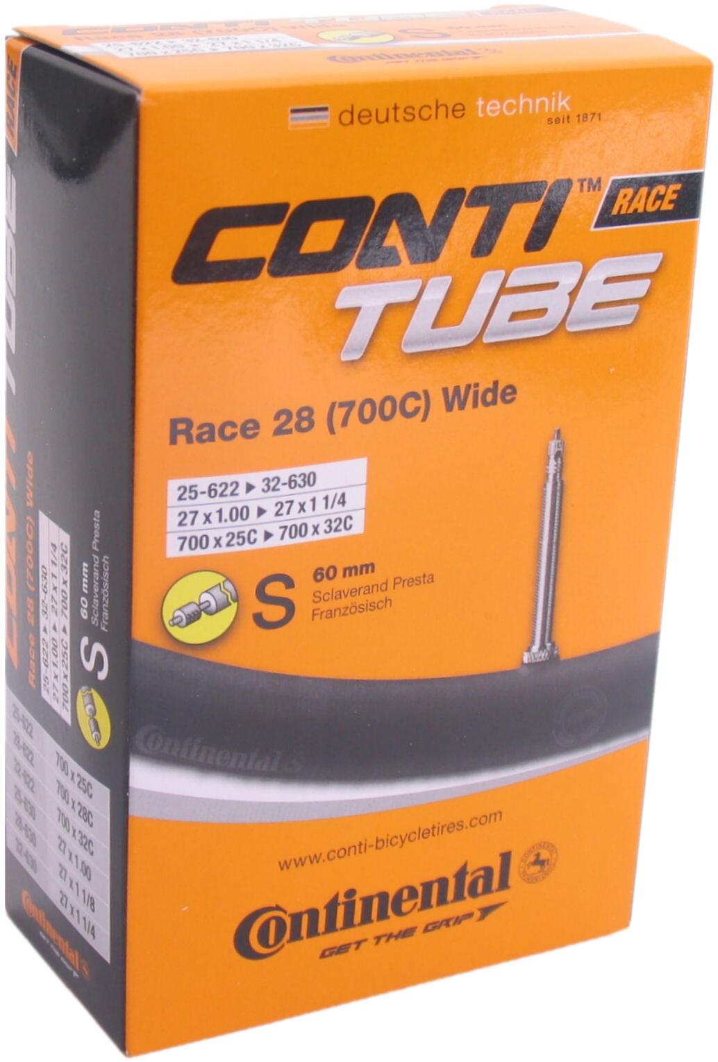 Chambre à Air Continental D40 – 28” – Valve Dunlop 40 Mm, 32/47-609/642, Vélo De Route Et Ville