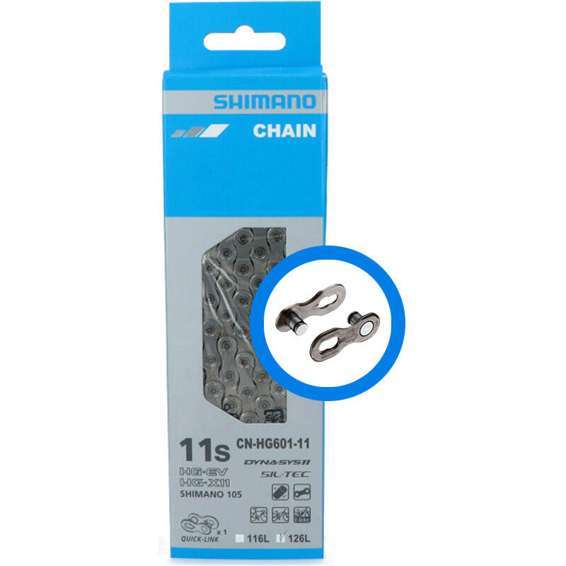 Shimano CN-HG601-11 11-speed bicycle chain > to translate in Dutch; Flemish 1/1